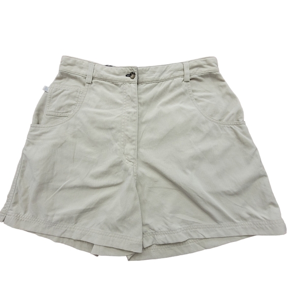 NORTH Face Y2K Shorts Khaki Hi-Waist Hike Athleisure Nylon Size 12 - Picture 6 of 7